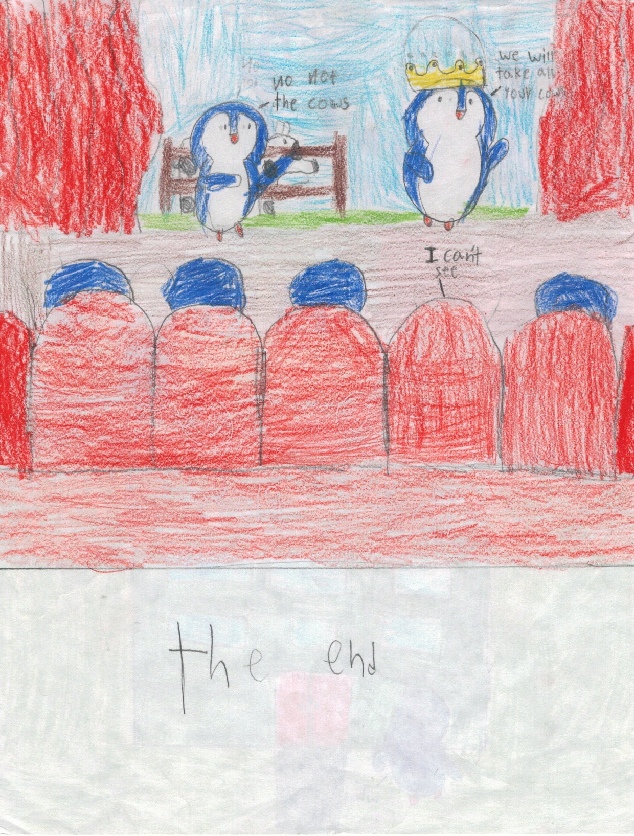 A penguin who goes on a field trip